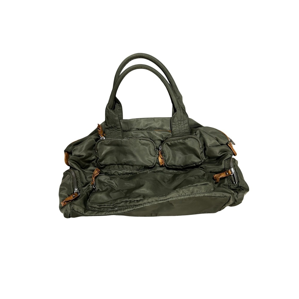 Gap Olive Green Utility Satchel Bag Multi-Pocket Travel Handbag